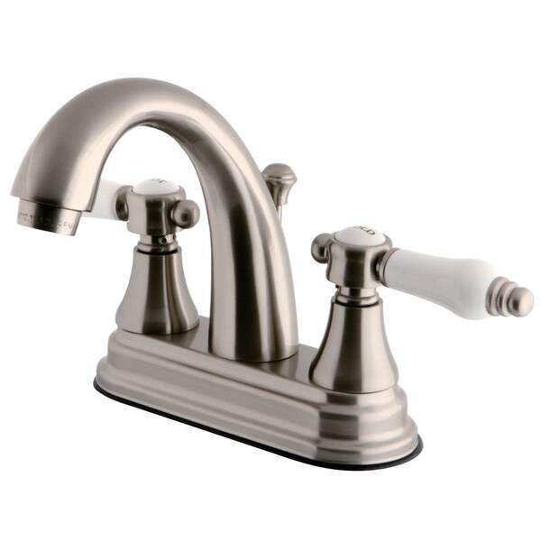 KS7618BPL 4" Centerset Bathroom Faucet, Brushed Nickel